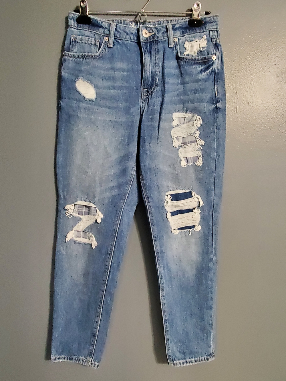 NOBO Distressed Cropped Mom Jeans Cotton Women's Size 5